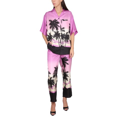 palm angels pants with sunset print