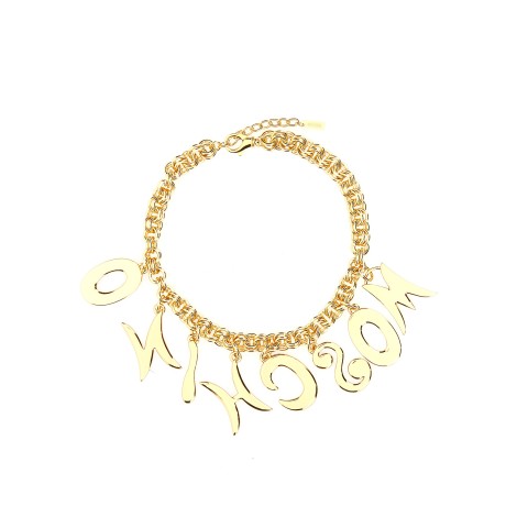 moschino lettering logo necklace