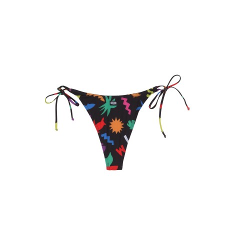 moschino all over print bikini briefs 