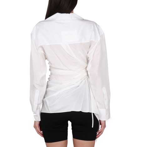 alexander wang shirt with draped neckline