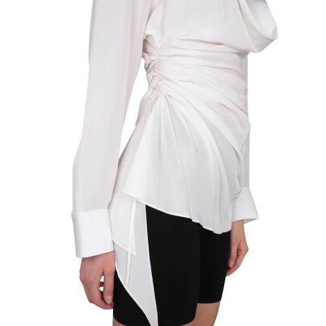 alexander wang shirt with draped neckline