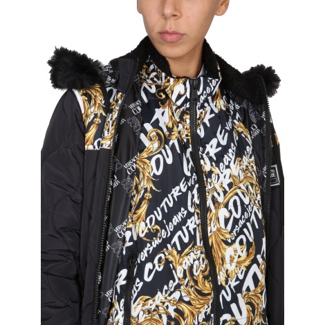 versace jeans couture baroque print coat