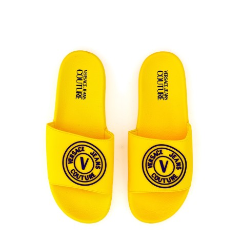 versace jeans couture slide sandal