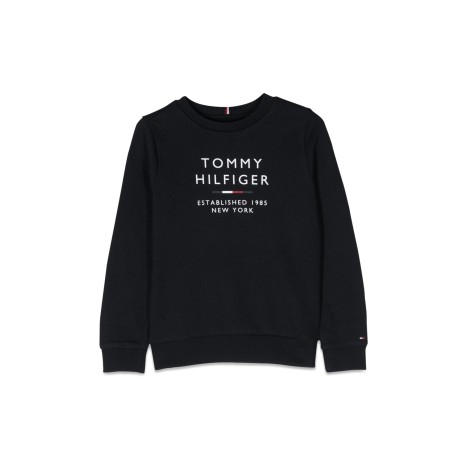 tommy hilfiger logo crewneck sweatshirt