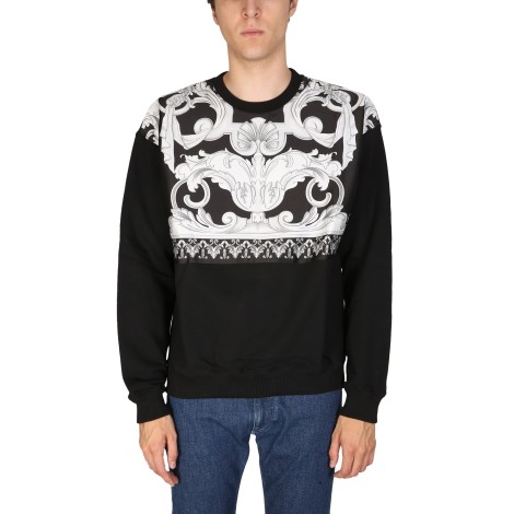 versace sweatshirt with baroque print