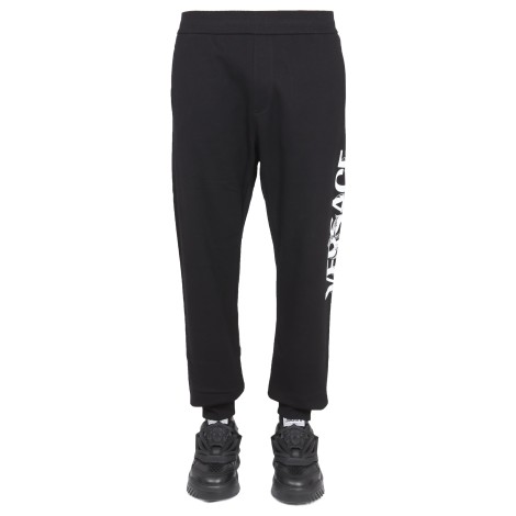 versace jogging pants with logo