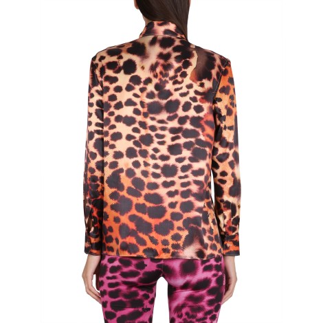 roberto cavalli animal print shirt