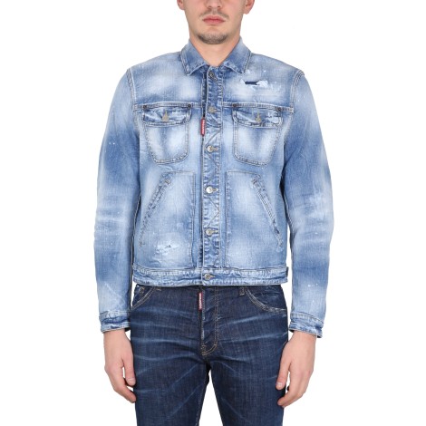 dsquared icon sunset boxy jacket