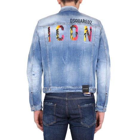 dsquared icon sunset boxy jacket