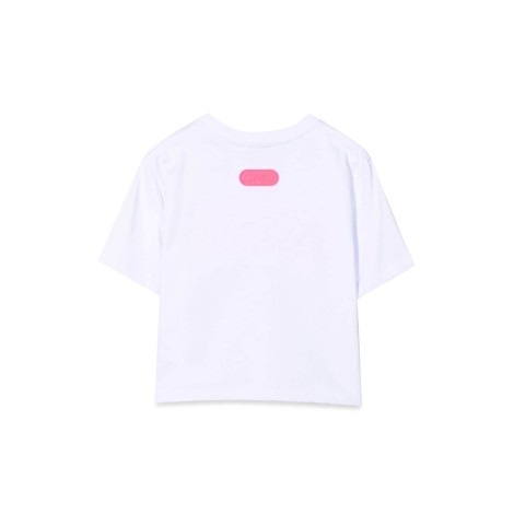 gcds cropped jersey t-shirt girl