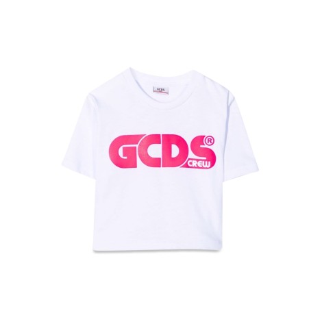 gcds cropped jersey t-shirt girl