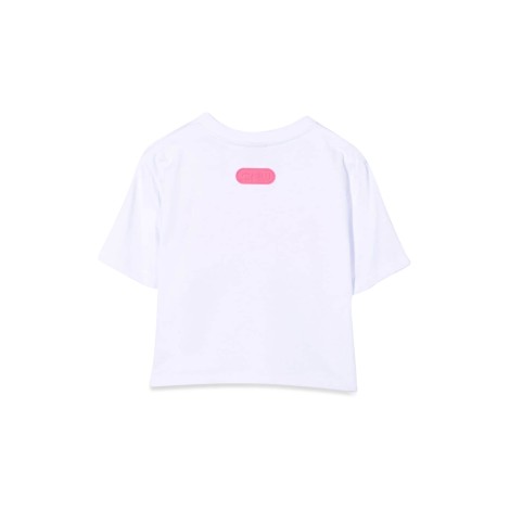 gcds cropped jersey t-shirt girl