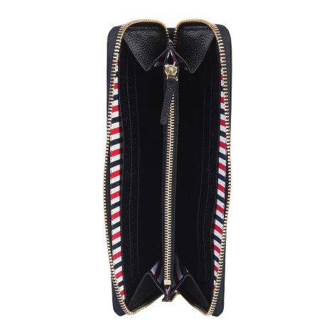 thom browne long zippered wallet