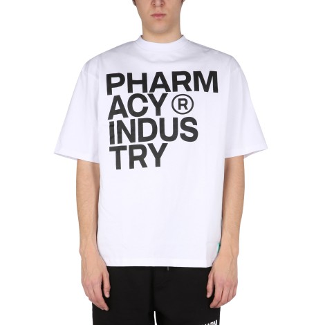 pharmacy industry logo print t-shirt