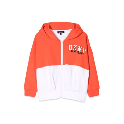 dkny hooded cardigan