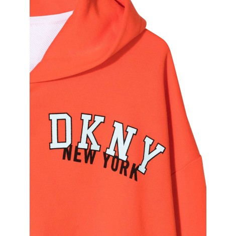 dkny hooded cardigan