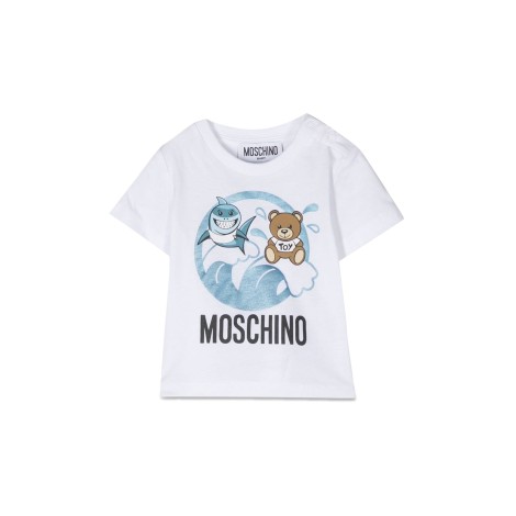 moschino t-shirt print and logo