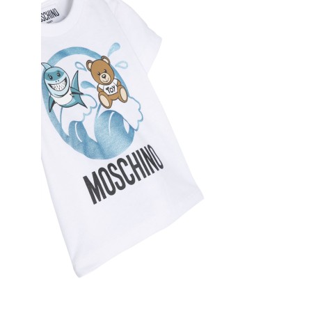 moschino t-shirt print and logo