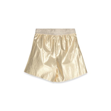 karl lagerfeld logoed elastic shorts