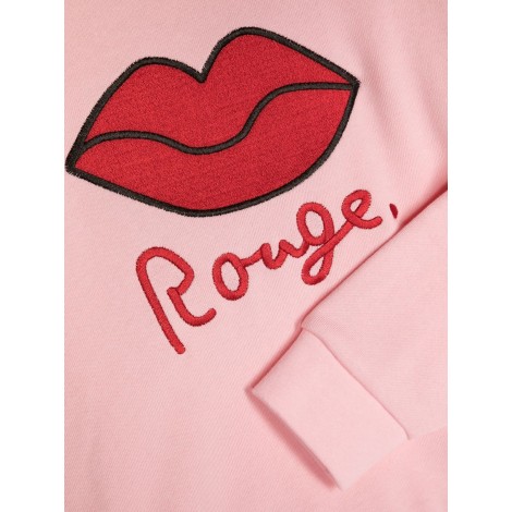 sonia rykiel kiss rouge crewneck sweatshirt