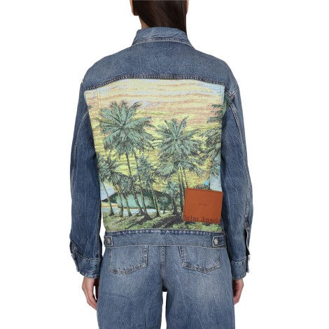 palm angels sunrise print jacket