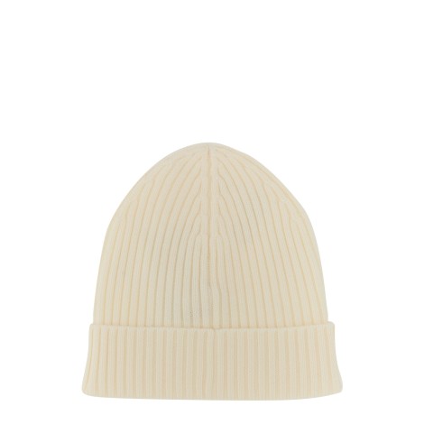 boss virgin wool ribbed beanie