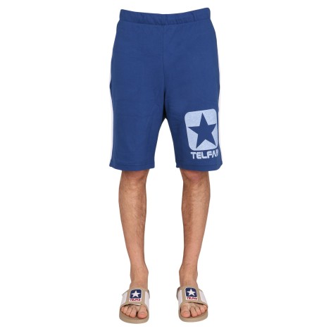 telfar x converse cotton sweat shorts bermuda