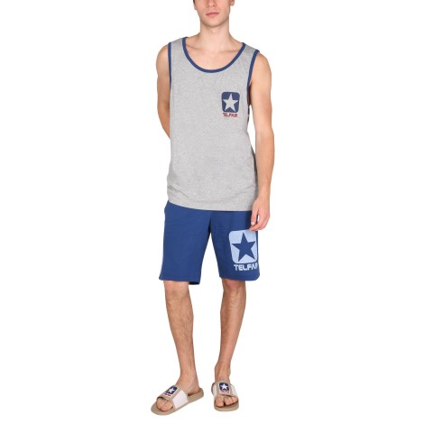 telfar x converse cotton sweat shorts bermuda