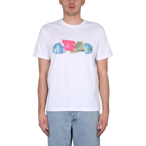 ps by paul smith logo print t-shirt