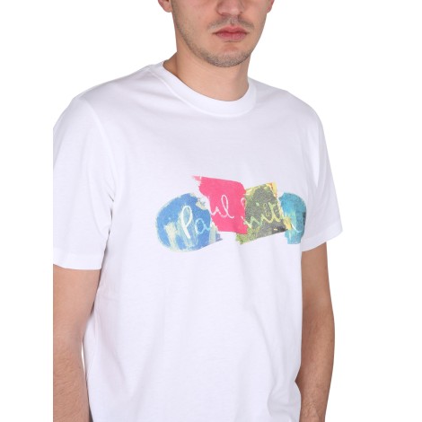 ps by paul smith logo print t-shirt