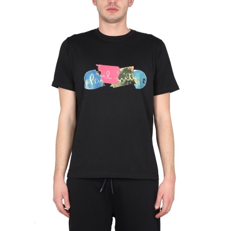 ps by paul smith logo print t-shirt