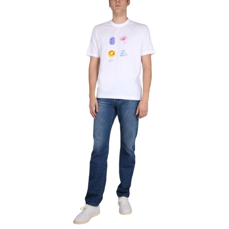 ps by paul smith logo print t-shirt