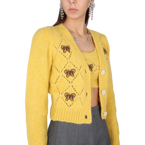 alessandra rich v-neck cardigan