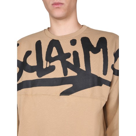 disclaimer crew neck sweatshirt