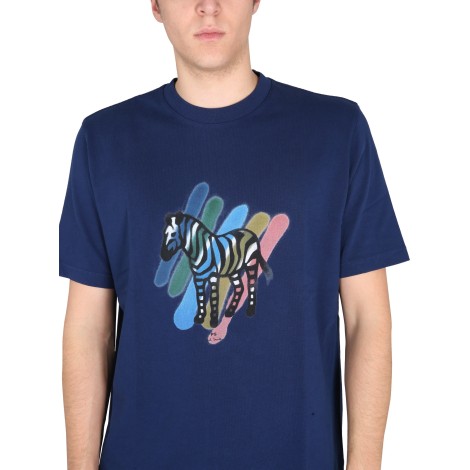 ps by paul smith zebra print t-shirt