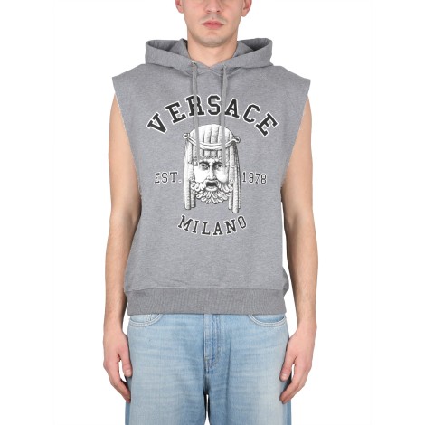 versace sweatshirt with print the mask