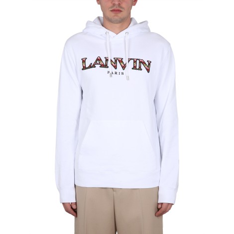 lanvin sweatshirt with logo embroidery