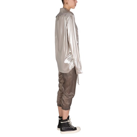 rick owens metallic effect shirt