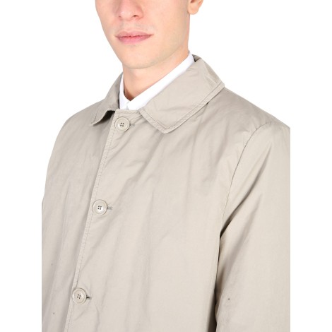 aspesi trench coat with buttons