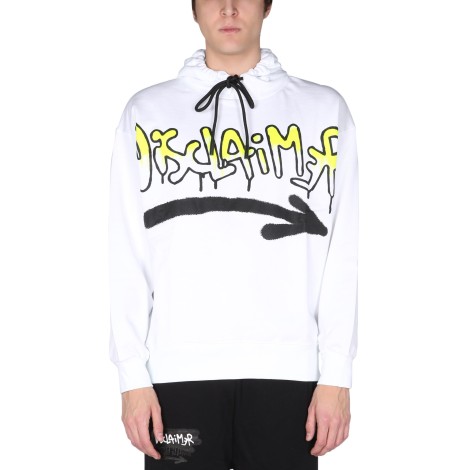 disclaimer sweatshirt with logo print