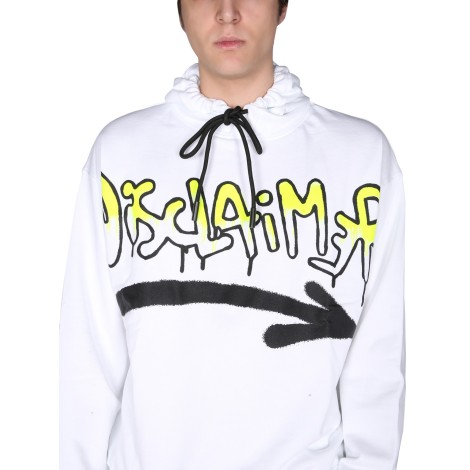 disclaimer sweatshirt with logo print