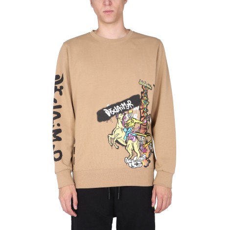 disclaimer crew neck sweatshirt