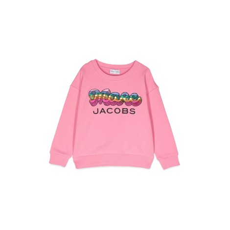 marc jacobs multicolor logo crewneck sweatshirt