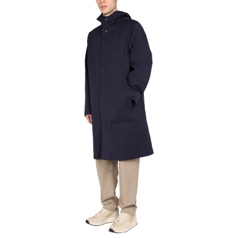 monobi hooded trench coat