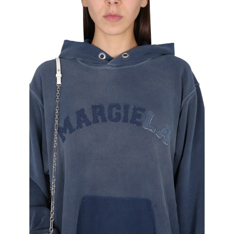 maison margiela hooded sweatshirt with logo