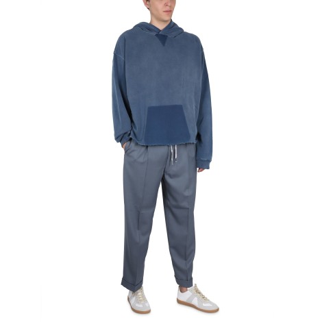 maison margiela wool blend pants