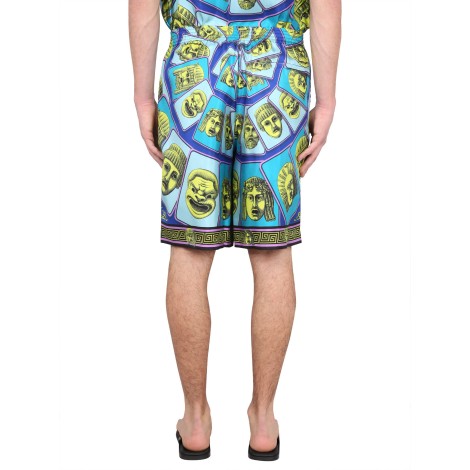 versace silk shorts the masks