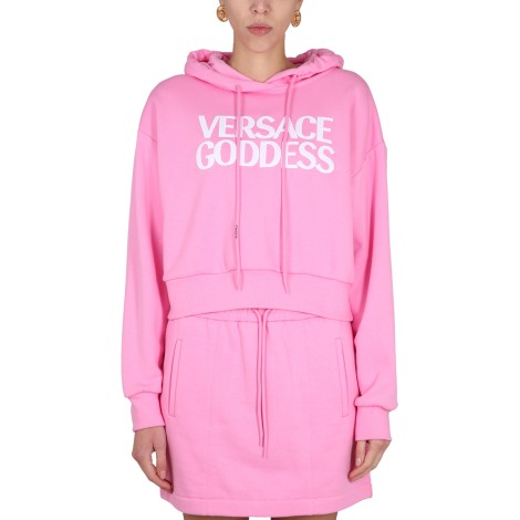 versace cropped sweatshirt