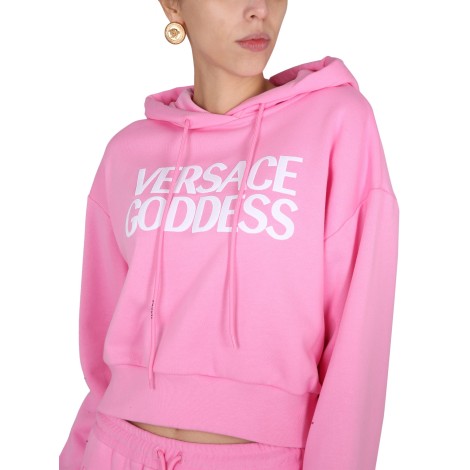 versace cropped sweatshirt