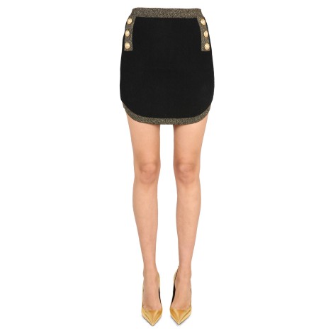 balmain knit skirt